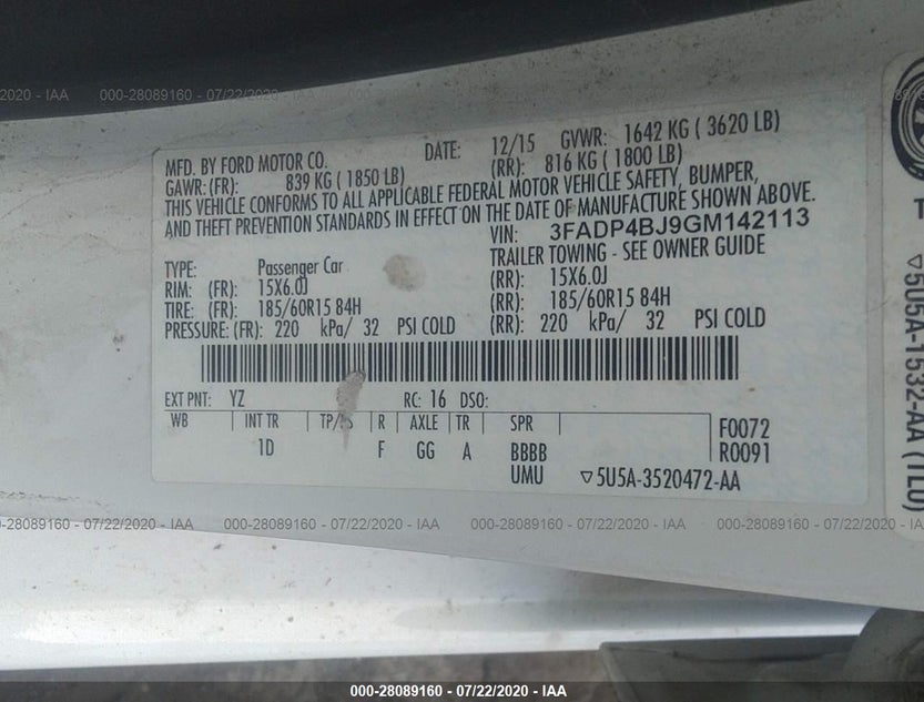 3FADP4BJ9GM142113
