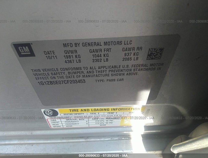 1G1ZB5E07CF203453