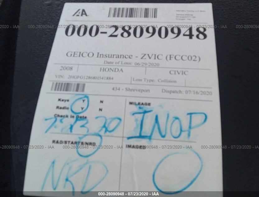 2HGFG12868H541884