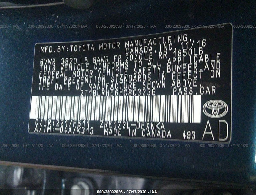 2T1BURHE6HC803236
