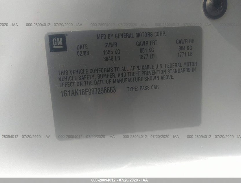 1G1AK18F987256663