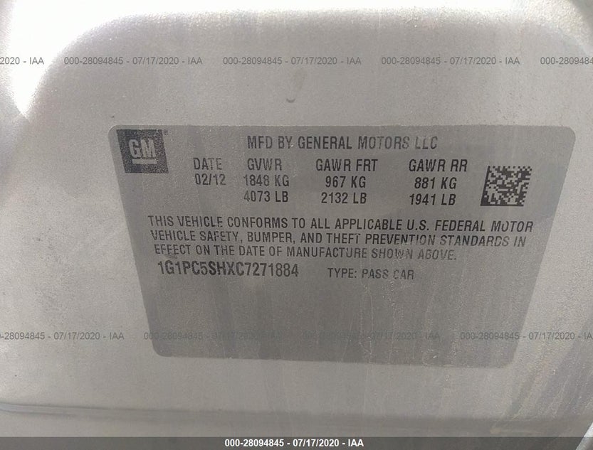 1G1PC5SHXC7271884