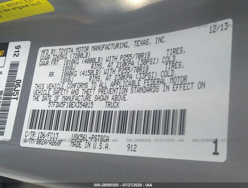 5TFDW5F10EX354015