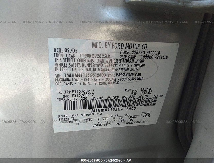 1MEHM41155G612603