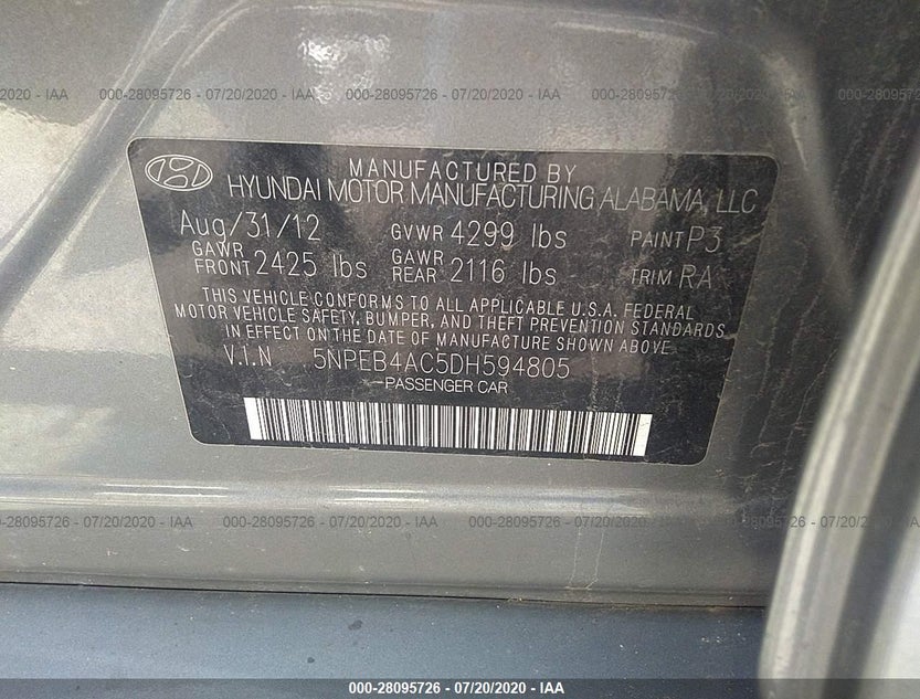 5NPEB4AC5DH594805