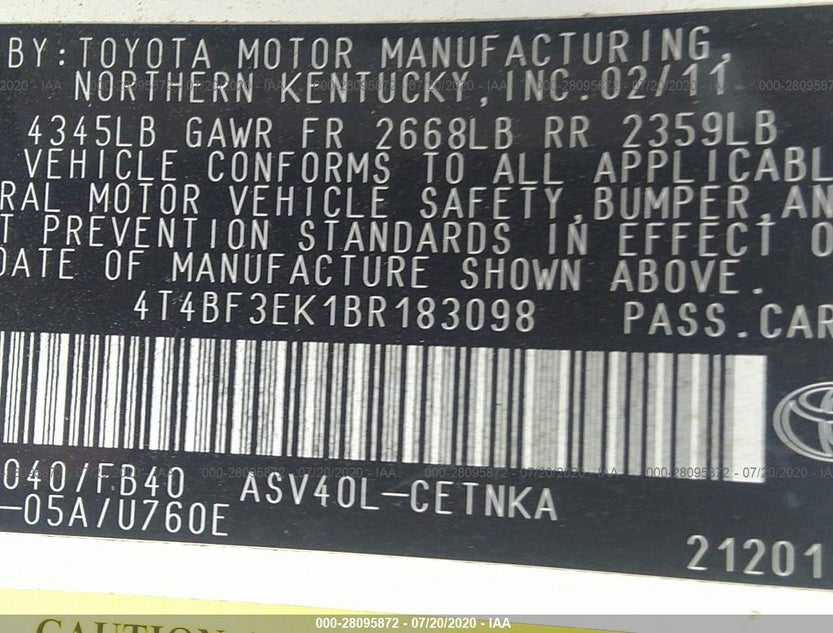 4T4BF3EK1BR183098