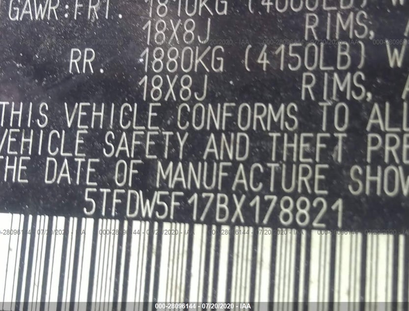 5TFDW5F17BX178821