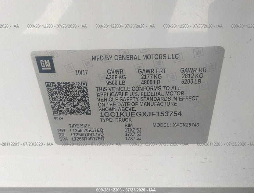 1GC1KUEGXJF153754