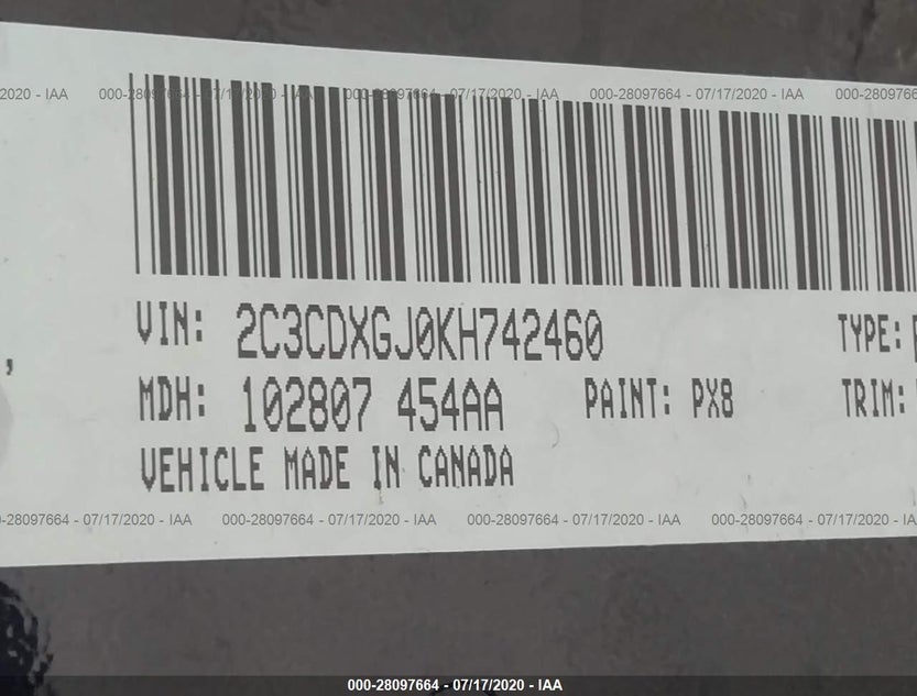 2C3CDXGJ0KH742460