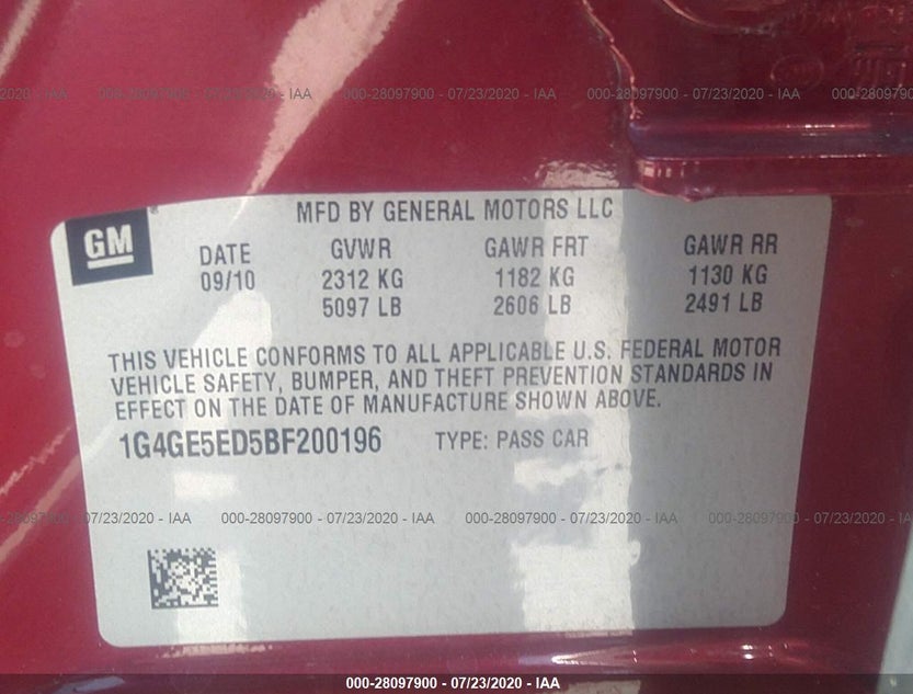 1G4GE5ED5BF200196