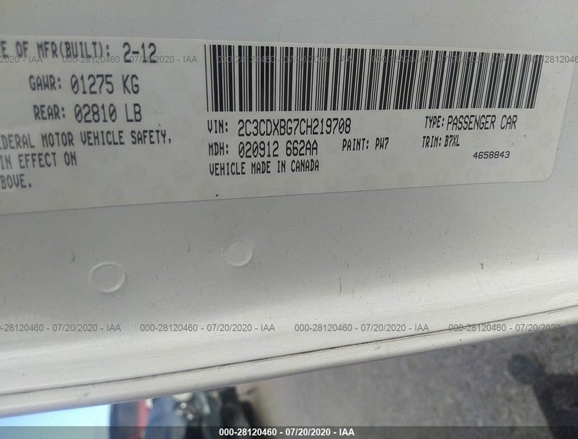 2C3CDXBG7CH219708