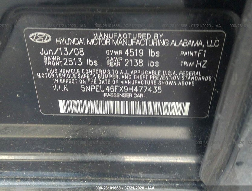 5NPEU46FX9H477435