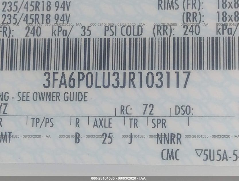 3FA6P0LU3JR103117