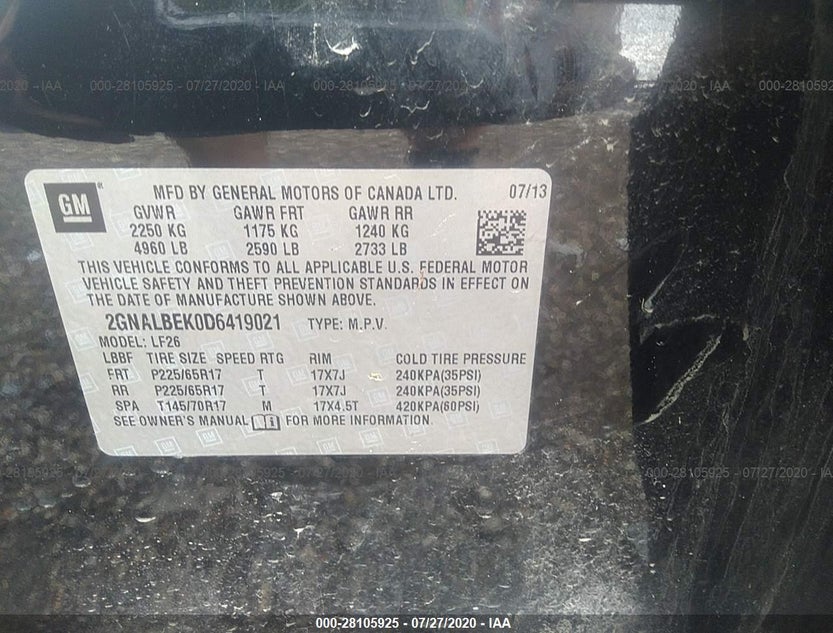 2GNALBEK0D6419021
