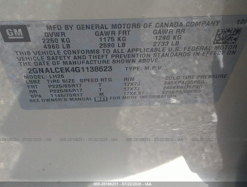 2GNALCEK4G1138623