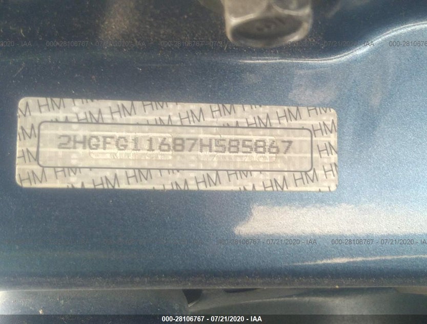 2HGFG11687H585867