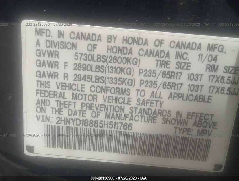 2HNYD18885H511766