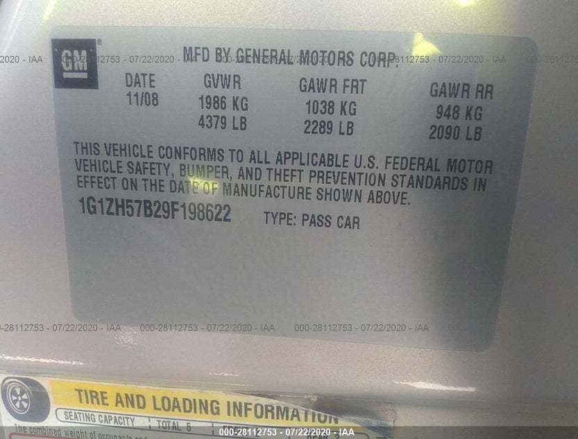 1G1ZH57B29F198622