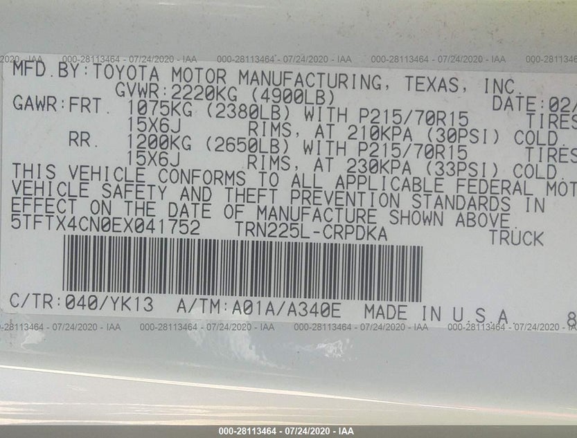5TFTX4CN0EX041752