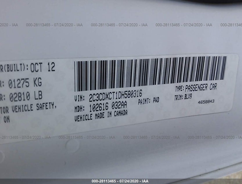 2C3CDXCT1DH580316
