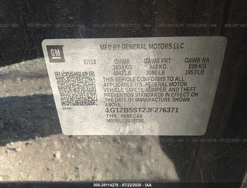 1G1ZB5ST2JF276371