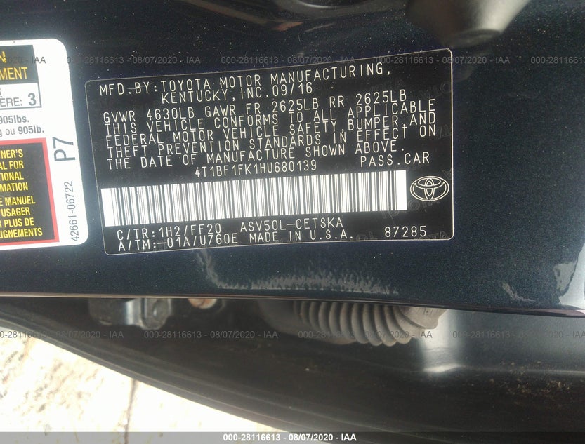4T1BF1FK1HU680139