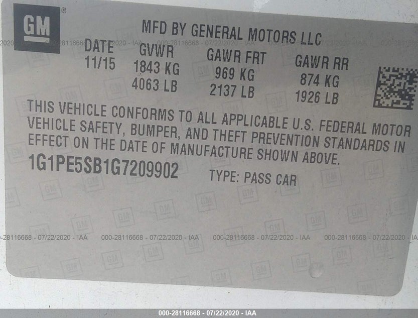 1G1PE5SB1G7209902