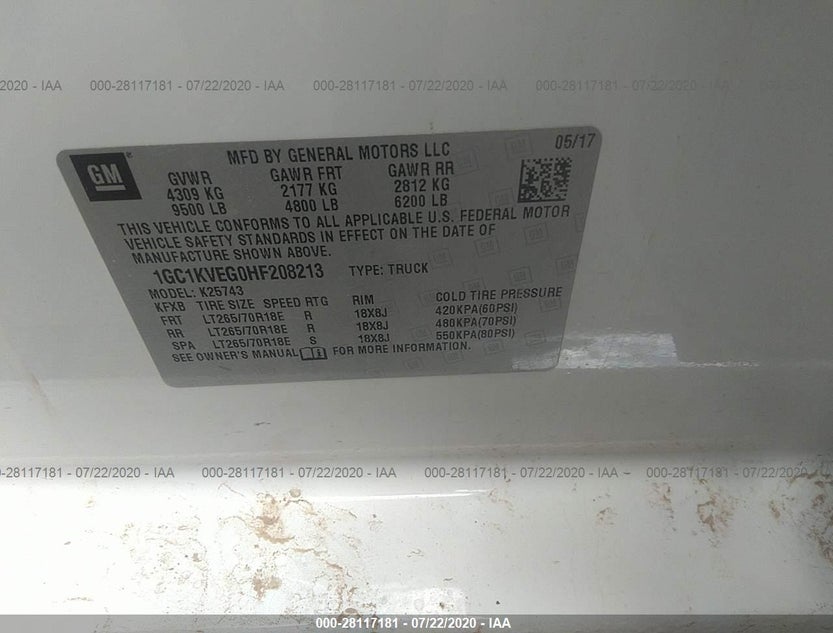 1GC1KVEG0HF208213