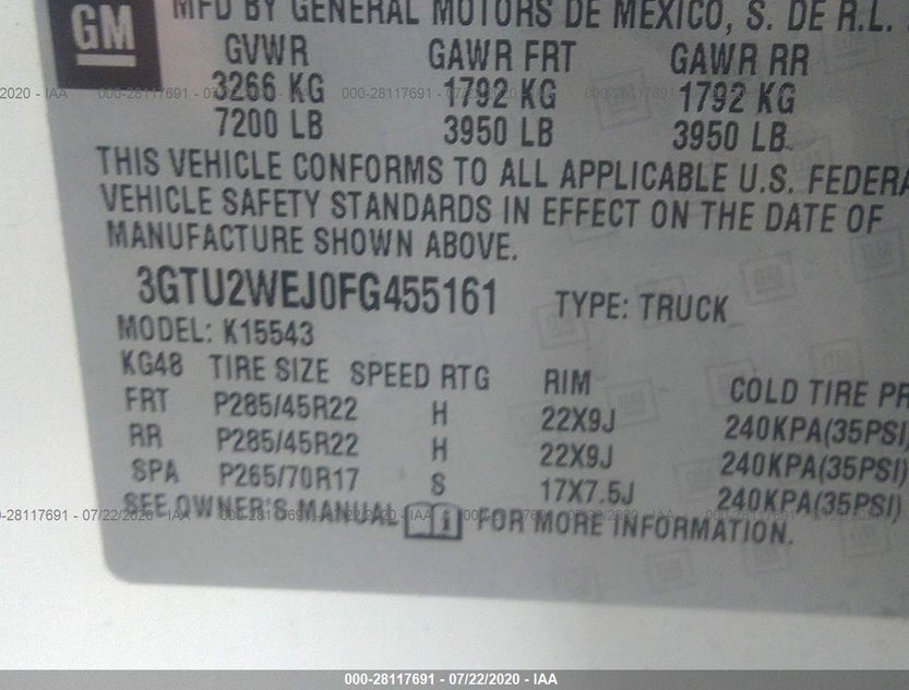 3GTU2WEJ0FG455161