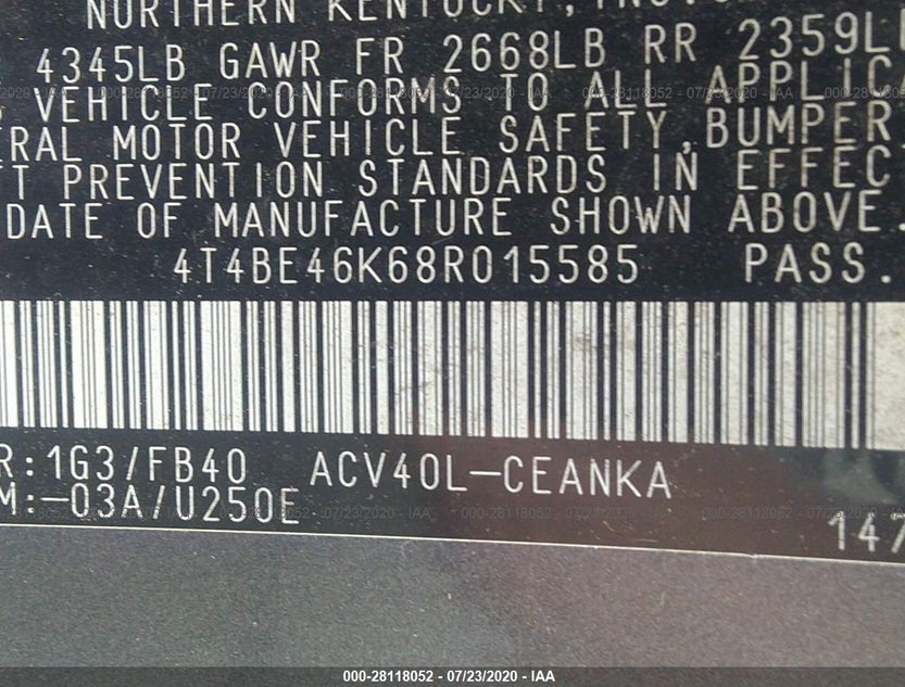 4T4BE46K68R015585