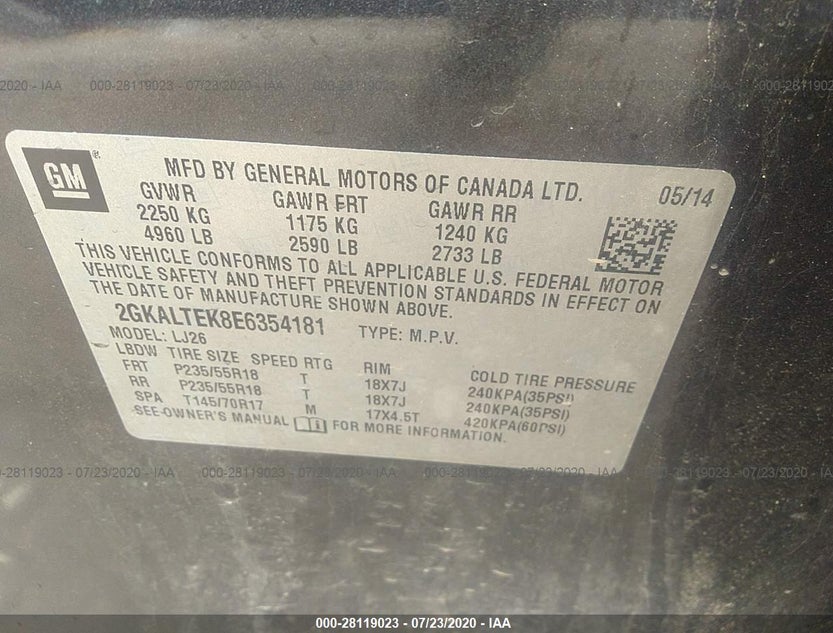 2GKALTEK8E6354181
