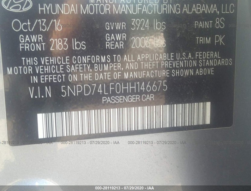5NPD74LF0HH146675