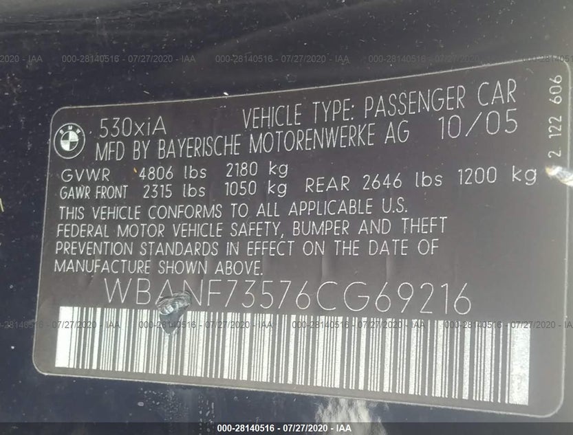 WBANF73576CG69216