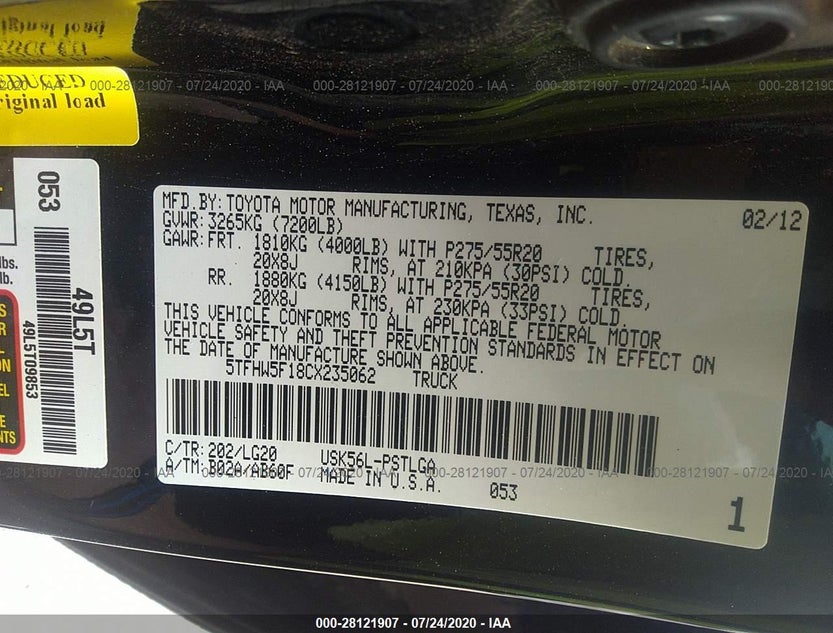 5TFHW5F18CX235062