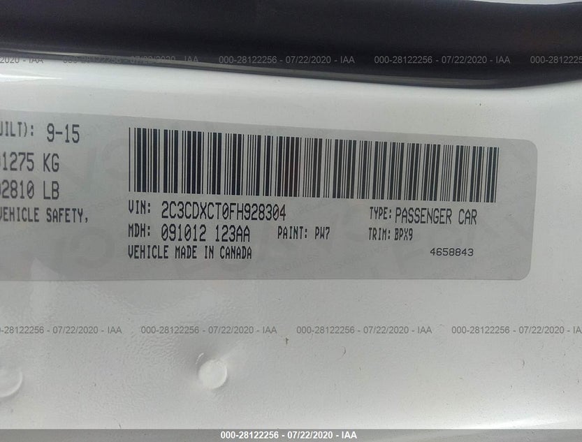 2C3CDXCT0FH928304