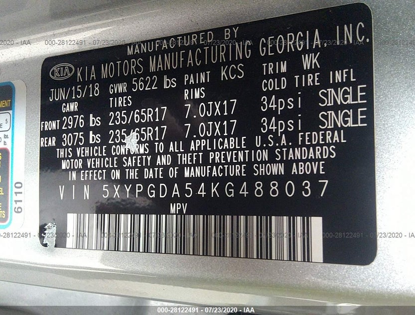 5XYPGDA54KG488037