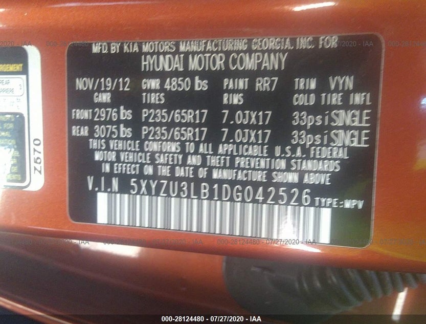 5XYZU3LB1DG042526
