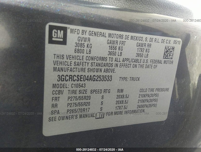 3GCRCSE04AG253533