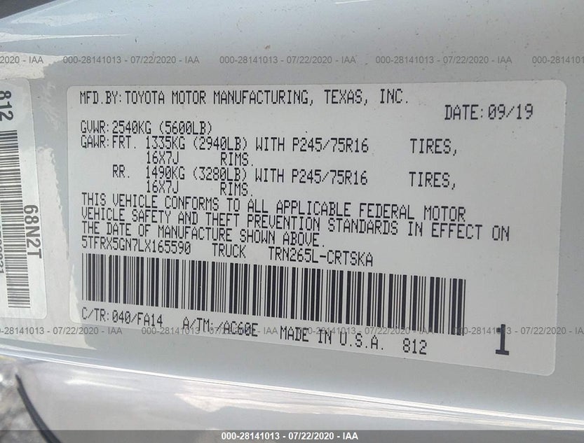 5TFRX5GN7LX165590