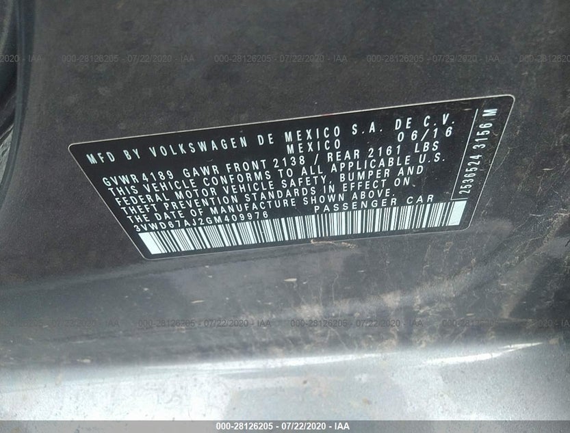 3VWD67AJ2GM409976