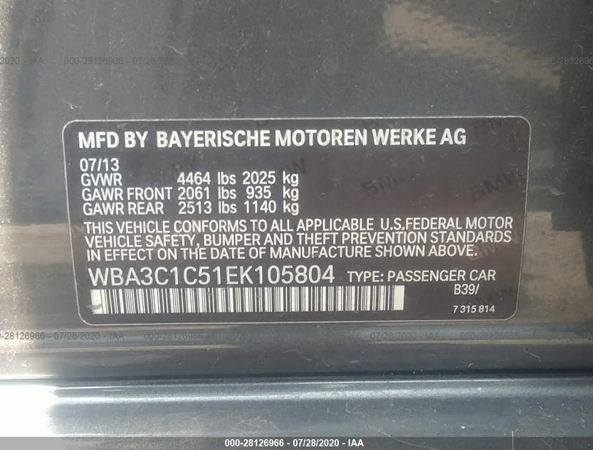 WBA3C1C51EK105804