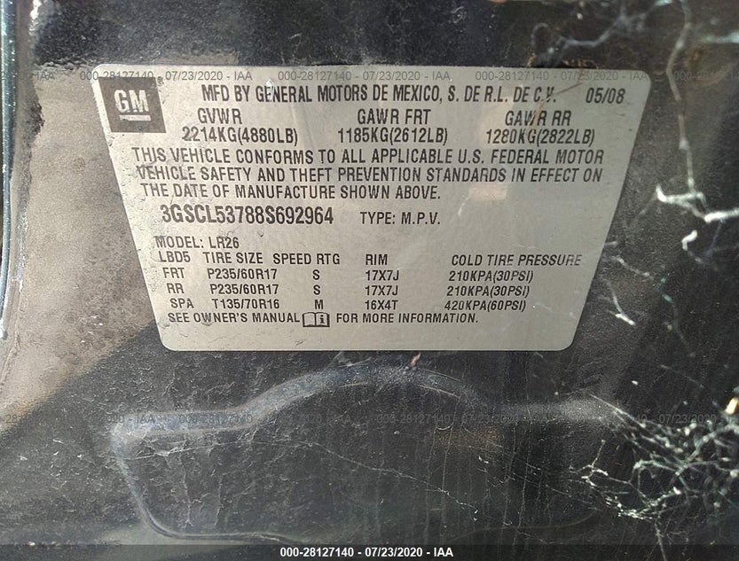 3GSCL53788S692964