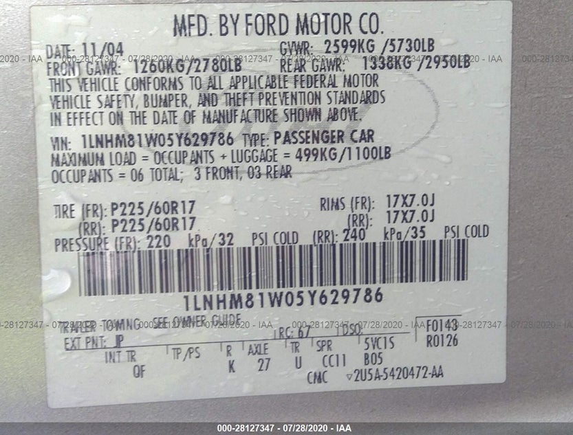 1LNHM81W05Y629786