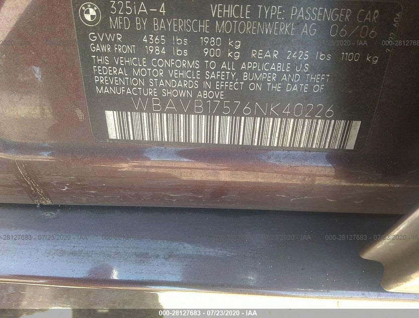 WBAVB17576NK40226