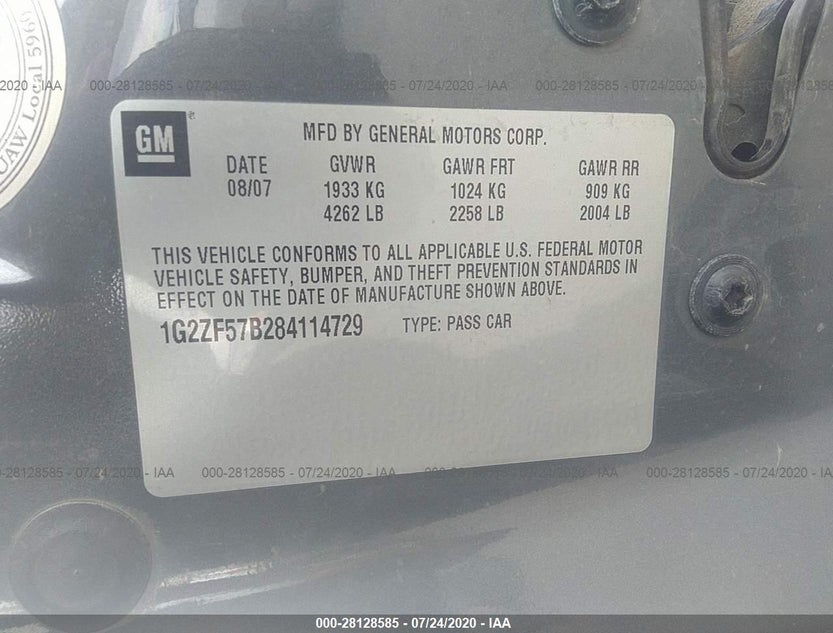 1G2ZF57B284114729