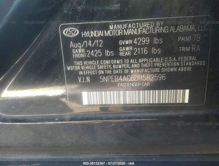 5NPEB4AC6DH582596