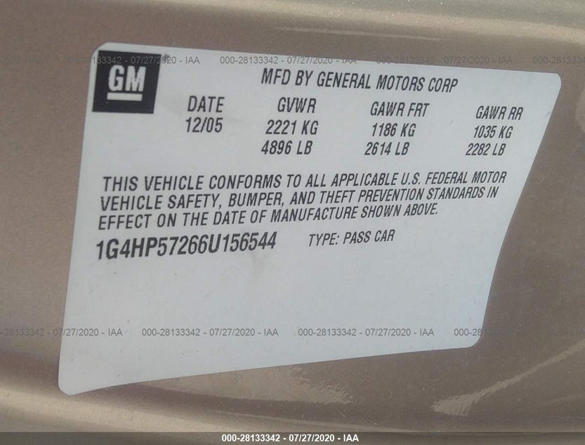 1G4HP57266U156544