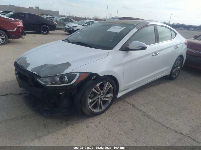 2017 Hyundai Elantra Limited VIN: 5NPD84LF6HH120272 Lot: 40390880