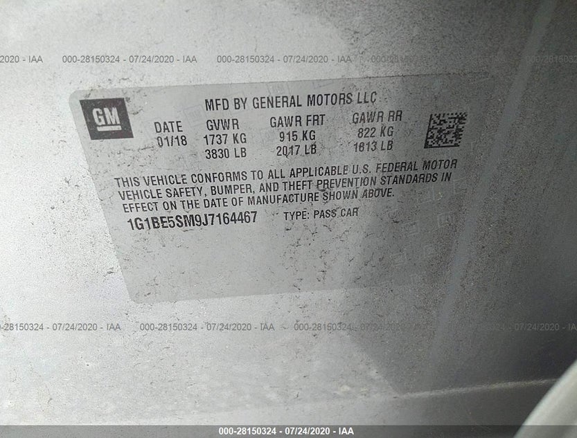 1G1BE5SM9J7164467