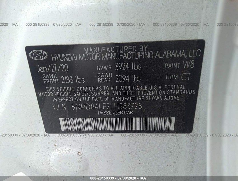 5NPD84LF2LH583728